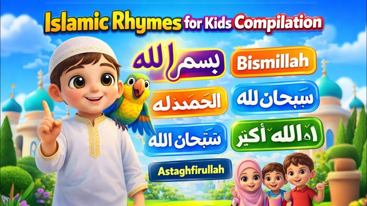 Сборник исламских стишков для детей | Бисмиллях, Альхамдулиллах, СубханАллах и другие