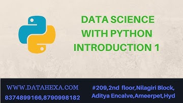01  Data Science With Python Tutorial Introduction 1