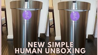 I Bought a $200 Trash Can! | Simple Human 45 L Sensor Can Unboxing and Comparison to Older Model