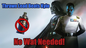 Thrawn Lead Vader Beats SLKR - No Wat Needed! - SWGoH