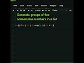 #python Generate group of five consequent in list