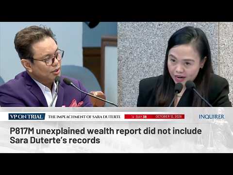 P817M unexplained wealth report did not include Sara Duterte’s records