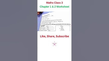 Math Assignment Class 3 Chapter 1 2 Addition Numbers upto 9999 Dav #maths