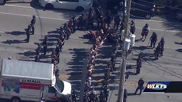 76 arrested after protesters block Market Street in NuLu