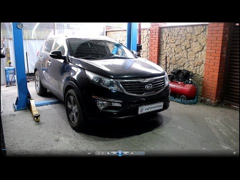 Замена приводного ремня на KIA Sportage 2,0 Киа Спортейдж 2012 года