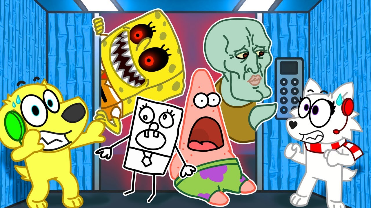 ВЫЖИВИТЕ В БЕЗУМНОМ ЛИФТЕ ГУБКИ БОБА в ROBLOX!!