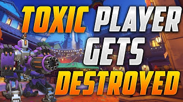OVERWATCH TRASH TALKER GETS DESTROYED! (CONSOLE OVERWATCH TOXIC TRASH TALKING)