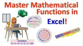 Master Mathematical Functions in Excel ABS, SQRT, ROUND, CEILING, FLOOR, FACT, &amp; RAND Explained!