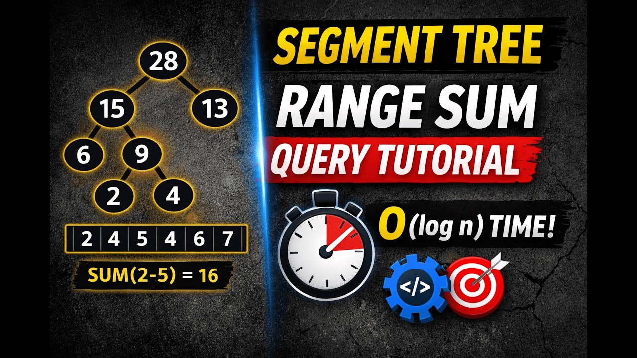 Segment Tree Explained Simply | Build & Solve Range Sum Queries Fast