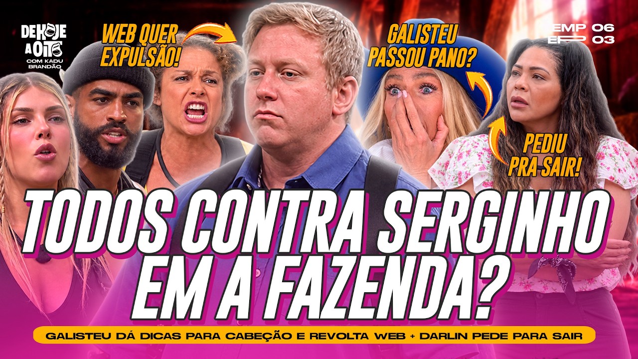 TODOS CONTRA SERGINHO EM A FAZENDA? GALISTEU AJUDA CABEÇÃO E GERA REVOLTA + DARLIN PEDE PARA SAIR