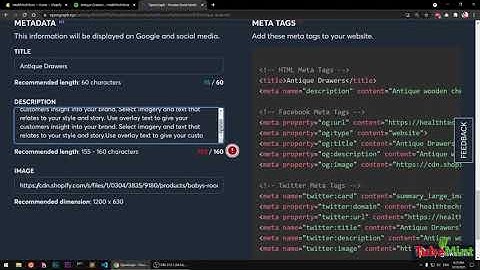 Generate Meta Tags: Facebook Open Graph, Twitter Card, Linkedin, Discort and Google