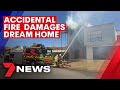 Accidental fire damages million-dollar Adelaide home | 7NEWS