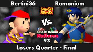 Smash Remix Mallorca #3 - Bertini36 (Ness) vs Ramonium (Marth) - Losers Quarter-Final
