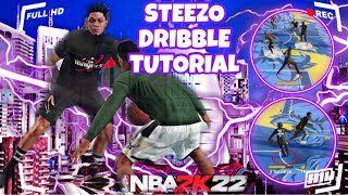 NBA2K22 NEXT GEN STEEZO STAND STILL DRIBBLE TUTORIAL W/ SIGS + HANDCAM 💯 *NEW* *STEEZO* #steezo