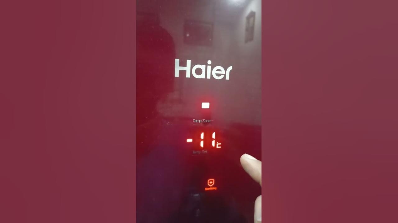 How to Haier Refrigerator Display settings Haier Display temperature