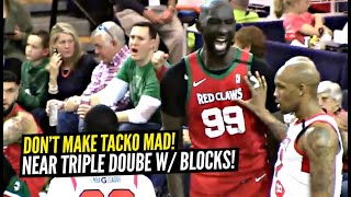 Don’t make Tacko Fall Mad! Almost Triple Double With BLOCKS! 16 points, 14 Rebounds & 9 Blocks!