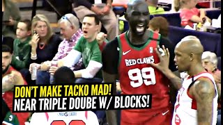 Dont Make Tacko Fall Mad Almost Triple Double With Blocks 16 Points, 14 Rebounds & 9 Blocks