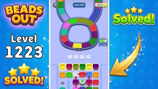 Beads Out - Level 1223 Walkthrough 🧩 | Solution & Gameplay (Voodoo) 🔴