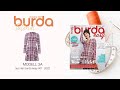 [Nähanleitung] Nähen mit burda – trendiges Wickelkleid in Karo-Stoff Modell 3A | burda easy #1/22