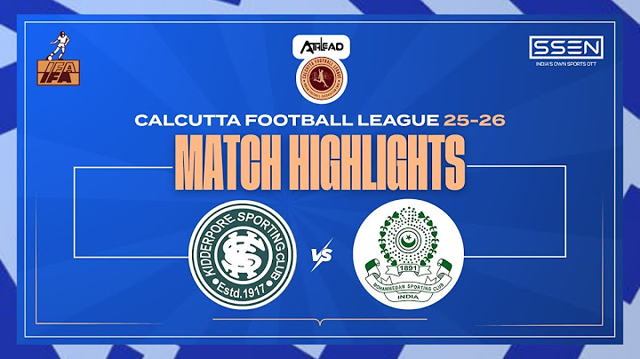 Kidderpore SC 3-2 Mohammedan SC | CFL 2025 Highlights | Calcutta Football League