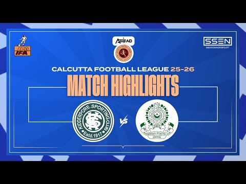 Kidderpore SC 3-2 Mohammedan SC | CFL 2025 Highlights | Calcutta Football League