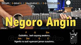 Negoro Angin - Denny Caknan | Tutorial Chord Gitar Mudah dan Lirik