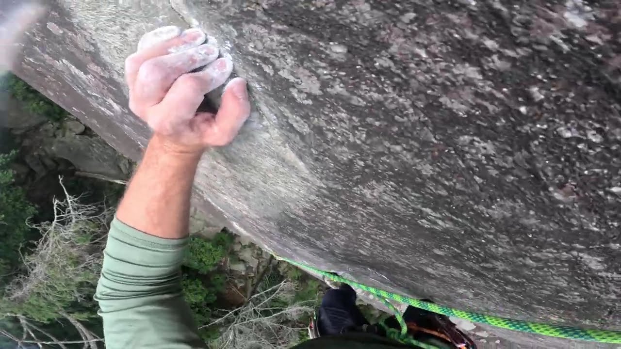 Hawksbill Mountain Climbing If You Bolt it They Will Come (5.10a/6a) on lead