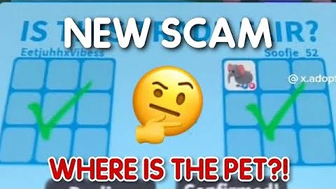 NEW SCAM IN ADOPT ME 2023 YOU MUST AVOID 😡😨