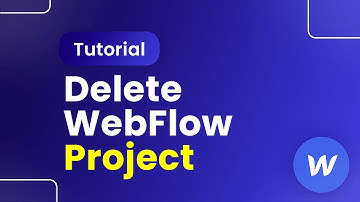 How to Delete a Webflow Project Webflow Tutorial (Step By Step)