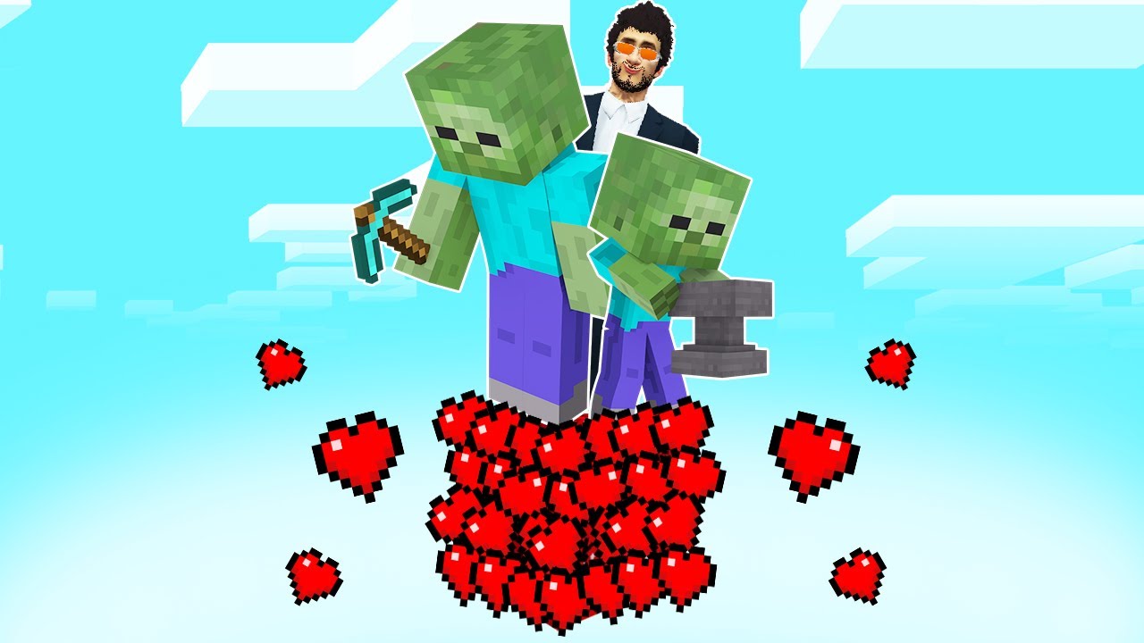 Minecraft ama TEK BLOK KALP BLOĞUNDA Esir kaldık!