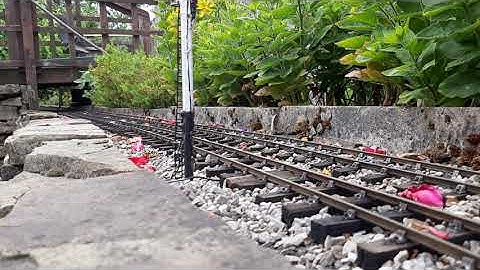 O gauge R/C scratch built garden railway