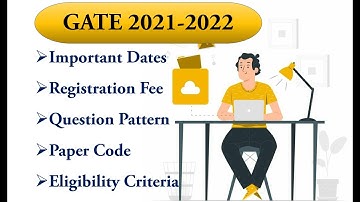 GATE - 2022| Important Dates| Registration Fee| Question Pattern| Paper Codes| Eligibility Criteria