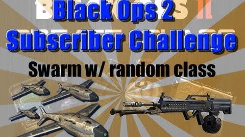SWARM W/ RANDOM CLASS: Black Ops 2 Subscriber Challenges