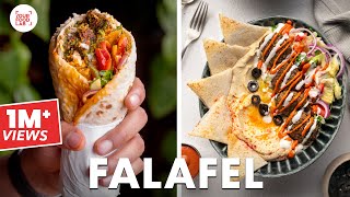 Falafel Recipe | Falafel Shawarma | Hummus | Falafel Wrap | Home-Made Tahini | Chef Sanjyot Keer