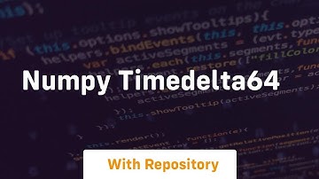 numpy timedelta64