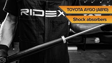 How to change rear shock absorbers on TOYOTA AYGO (AB10) | TUTORIAL RIDEX