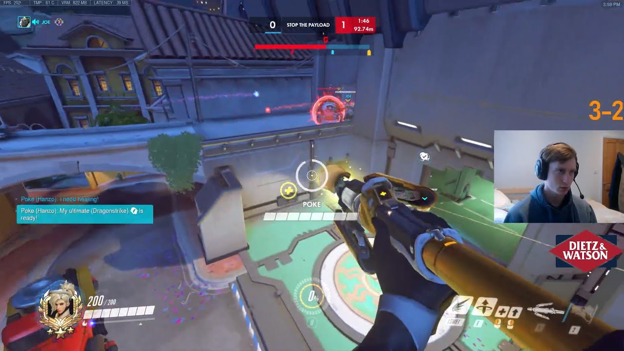 ASTRO MERCY GAMEPLAY OVERWATCH SEASON 28 TOP 500