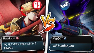 Most Hated Switch Player Claims He Is Better Than PC Players! My Hero Ultra Rumble screenshot 3