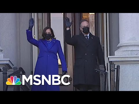 ‘A Glass Ceiling Shatters’ As Harris Walks Into Executive Office As VP For First Time | MSNBC