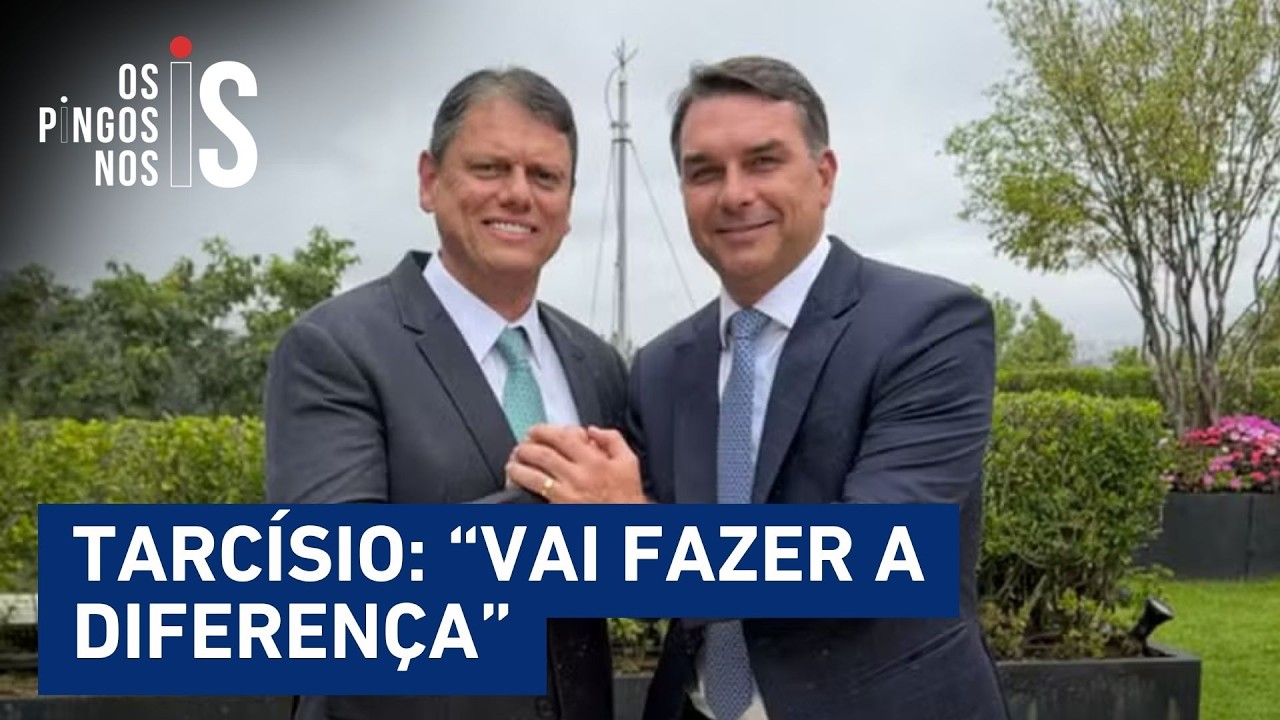 Tarcísio reafirma lealdade a Bolsonaro e diz que dará suporte para Flávio