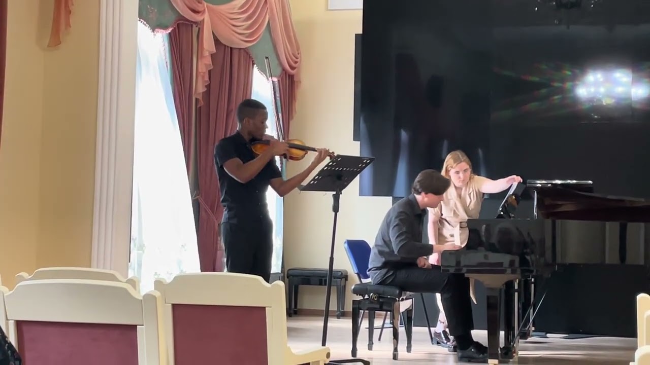 Cristiano Quizembe - E. Grieg Violin Sonata No 2 in G major, Op 13( II and III) 