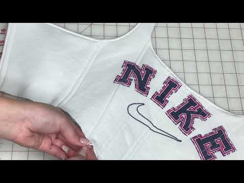 HOW TO: DIY upcycled CORSET from vintage nike crewneck