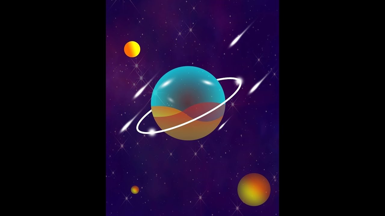 How to create colorful planets designs in Photoshop CS6