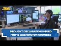 Drought declaration issued for 12 washington counties