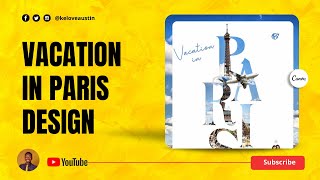 Letter Frames Design with Canva. (Vacation in Paris) screenshot 5