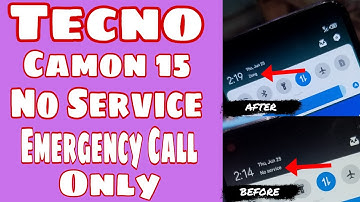 Tecno Camon 15 Emergency Call Only  || Tecno Camon 15 No Service || Camon 15 No Network Solution