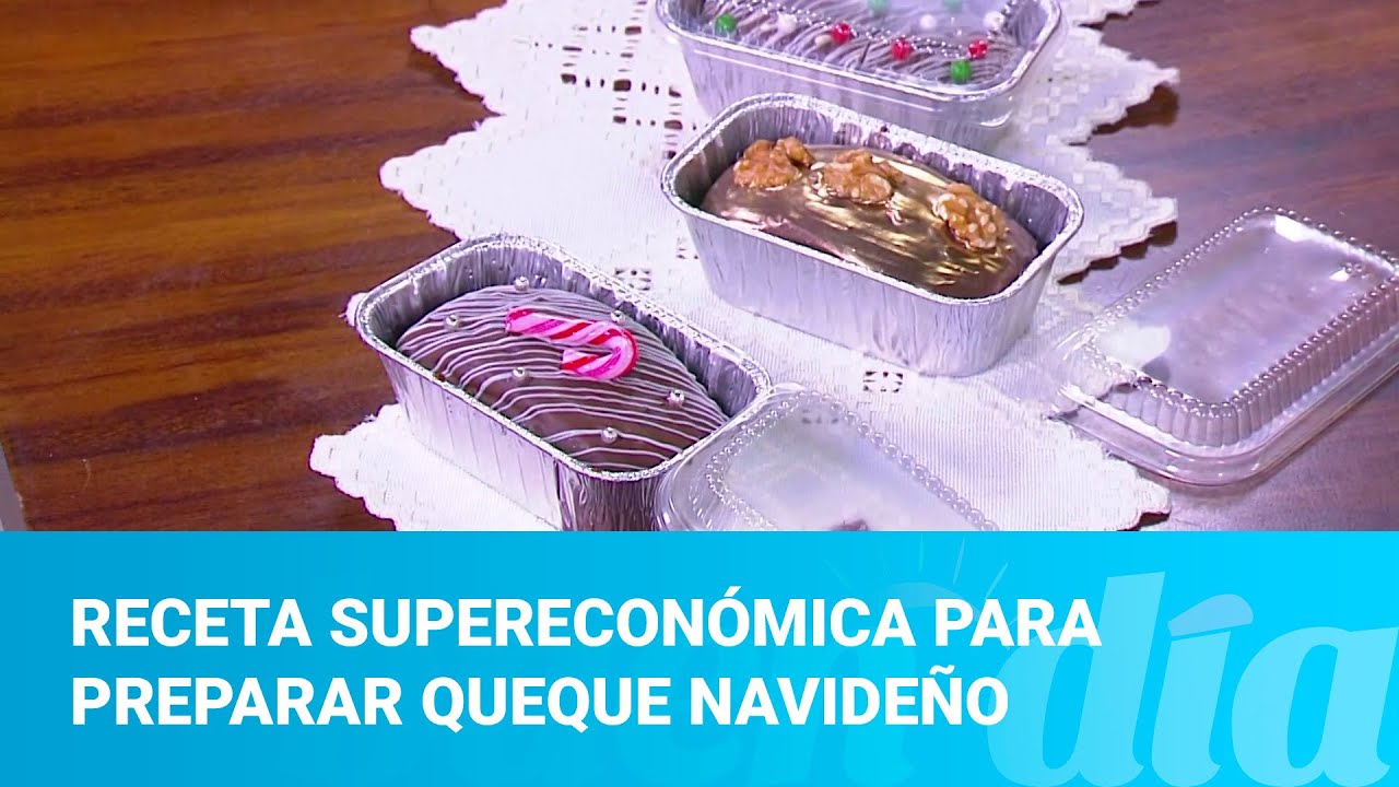 Receta supereconómica para preparar queque navideño