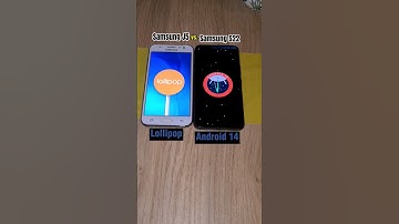Samsung J5 vs. Samsung S22 boot up! Android 5 vs #Android14 #lollipop #galaxyj5 #galaxys22 #android5