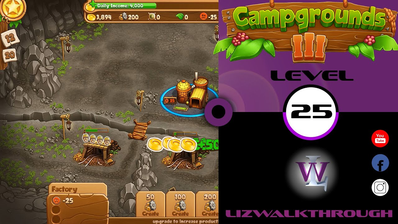 Campgrounds 3 Level 25 walkthrough YouTube