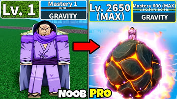 Beating Blox Fruits using Gravity Rework! Level 0 to Max Level 2650 Noob to Pro in Blox Fruits!